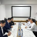 ТӨЛЕБИ АУДАНЫНЫҢ ӘКІМІ «ФУДМАСТЕР» КОМПАНИЯСЫНЫҢ БАСШЫЛАРЫМЕН КЕЗДЕСТІ