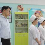 АУДАН БАСШЫСЫ КОЛЛЕДЖДІҢ МАТЕРИАЛДЫҚ БАЗАСЫМЕН ТАНЫСТЫ