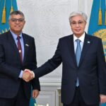 Мемлекет басшысы БҰҰ Дүниежүзілік метеорология ұйымының президенті, БАӘ Ұлттық метеорология орталығының бас директоры Абдулла Әл-Мандусты қабылдады