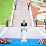 Президент Қасым-Жомарт Тоқаев Мемлекеттік Ту көтеру рәсімінде сөз сөйледі